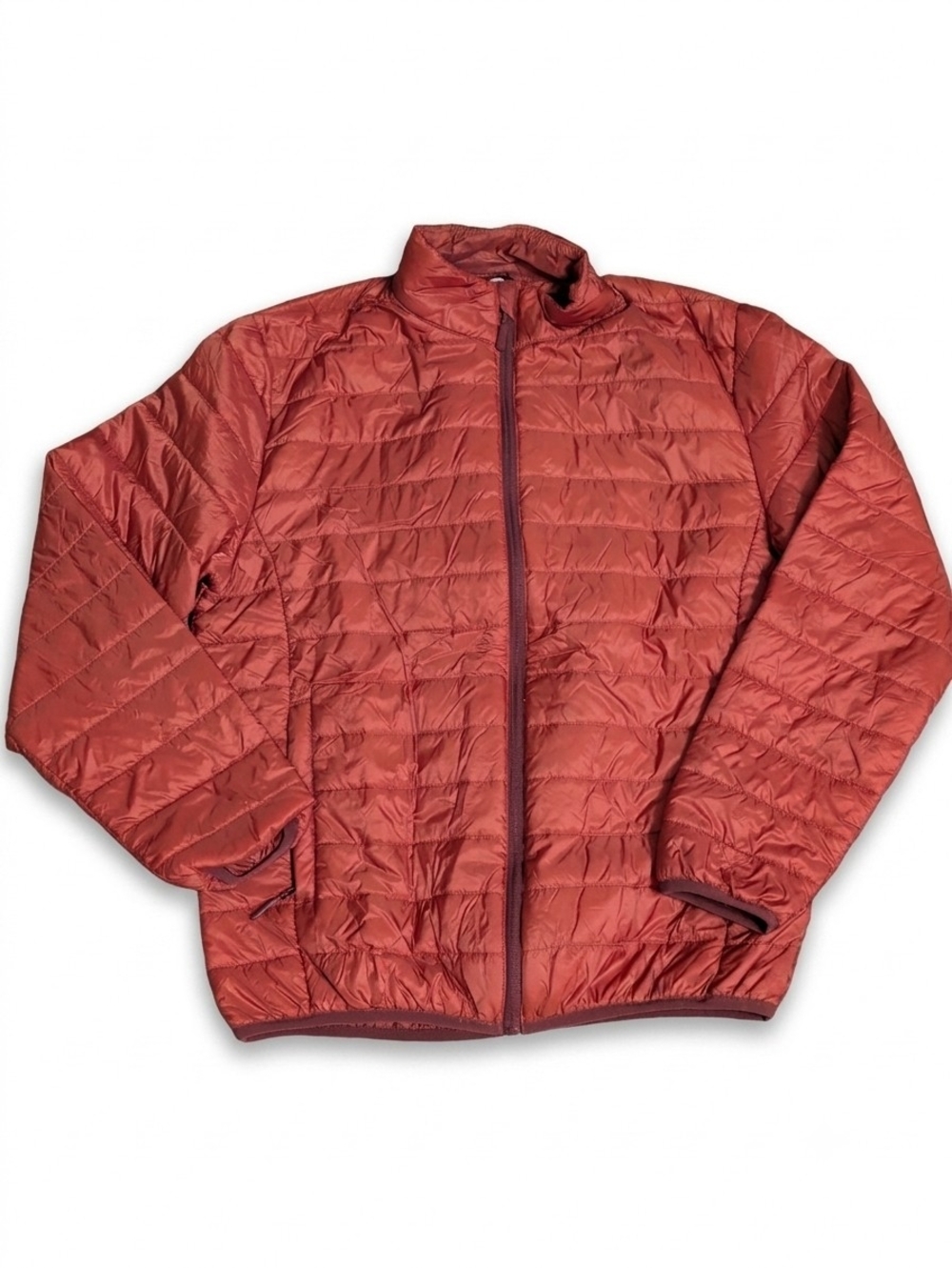 KTM CTY Puffer Jacket Women L Terracotta Lightweight Quilted Full Zip Gorpcore